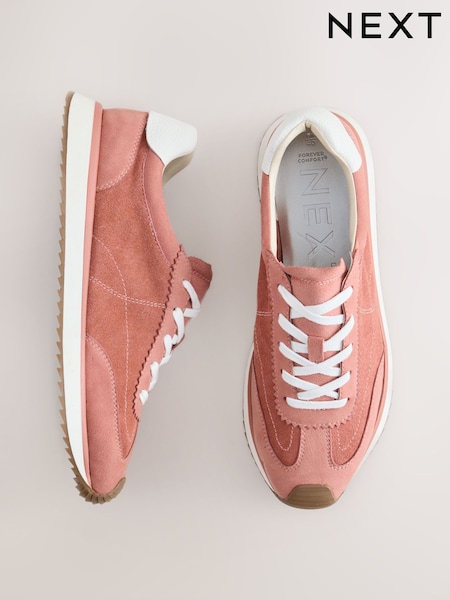 Rose Pink - Forever Comfort® Suede Trainers