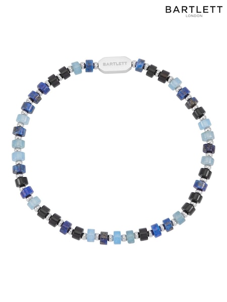 Bartlett Blue Mixed Gemstone Rondelle Stretch Bracelet (Y36784) | €37