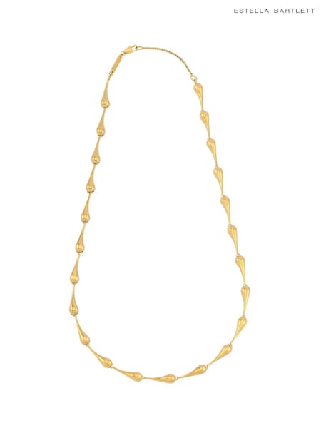 The Edit by Estella Bartlett Gold Tone Drop Link Necklace (Y36808) | $137