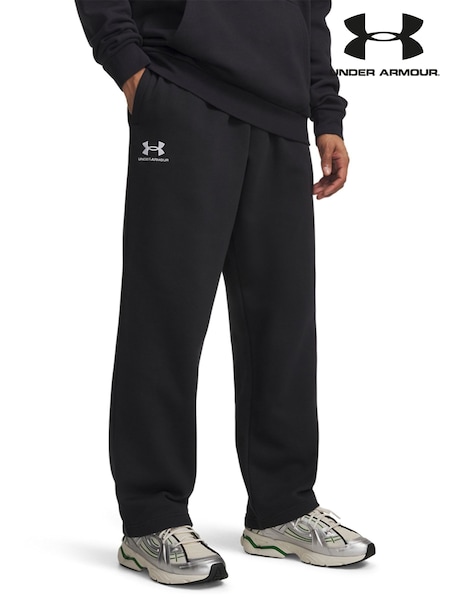 Black - Regular Under Armour Essential Icon Fleece Trousers