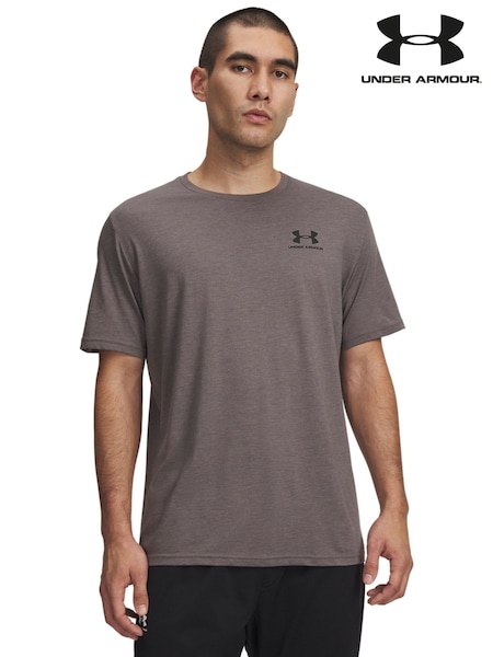 Grigio - Regular Under Armour Sportstyle Left Chest Short Sleeve T-shirt