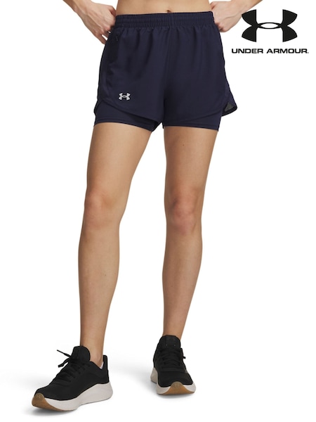 Blue - Under Armour Fly By 2-in-1 Shorts