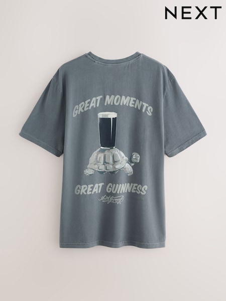 אפור - Relaxed Fit Guinness Licence T-Shirt (Y37049) | ‏83‏₪