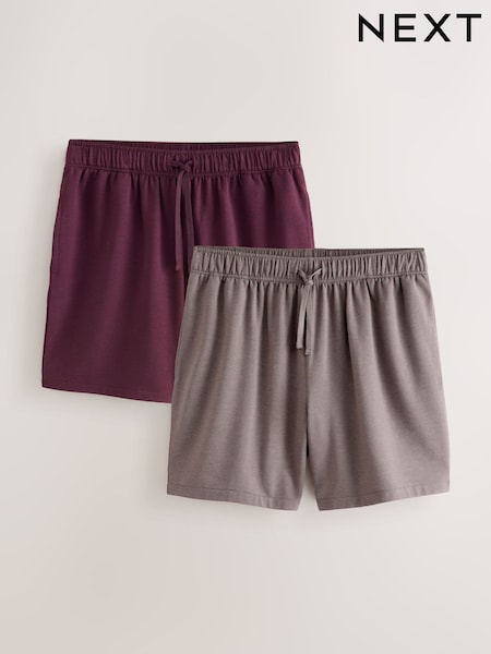 Քարե/հատապտղային կարմիր - Regular Soft Touch Shorts 2 Pack
