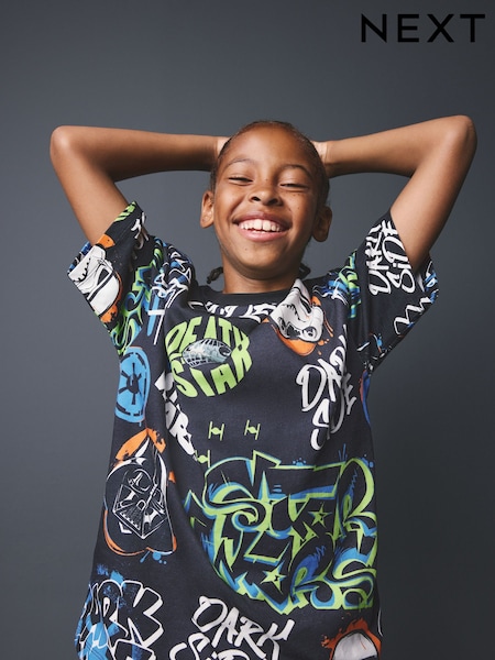 Black - Star Wars T-shirt (3-16yrs)