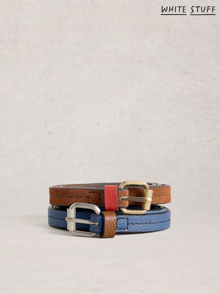 Коричневий/Синій - White Stuff Belts 2 Pack (Y37471) | 2 343 грн