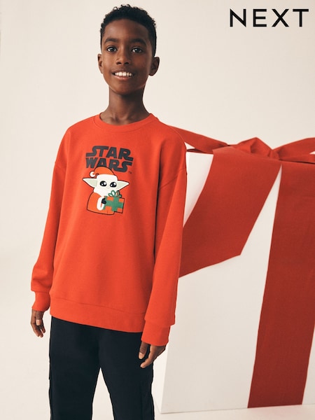 Crveno Star Wars - Christmas Crew Neck Sweater (3-16yrs)