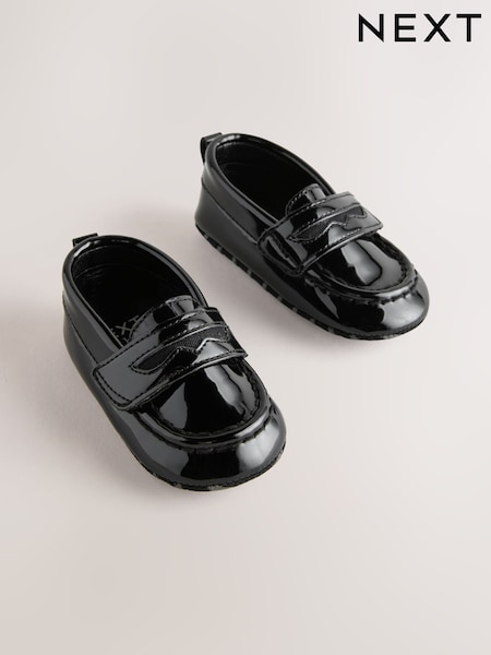 Black Patent - Baby Shoes (0-2mths)