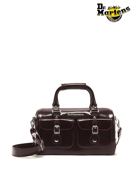 Red - Dr. Martens Top Handle Leather Bag