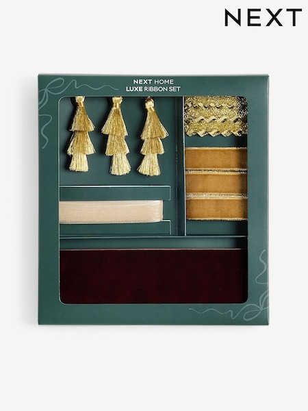 Christmas Wrap Gift Ribbon Accessory Pack