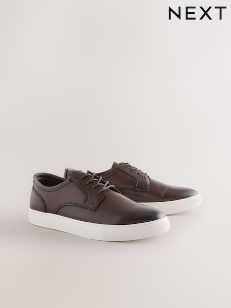Brown - Regular Smart Casual Derby Shoes