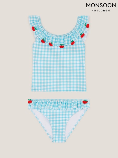 Monsoon Green Tomato Gingham Tankini Set (Y38018) | kr377 - kr440