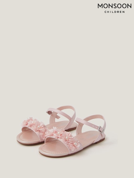 Monsoon Pink Pearl Flower Sandals (Y38023) | $62 - $72