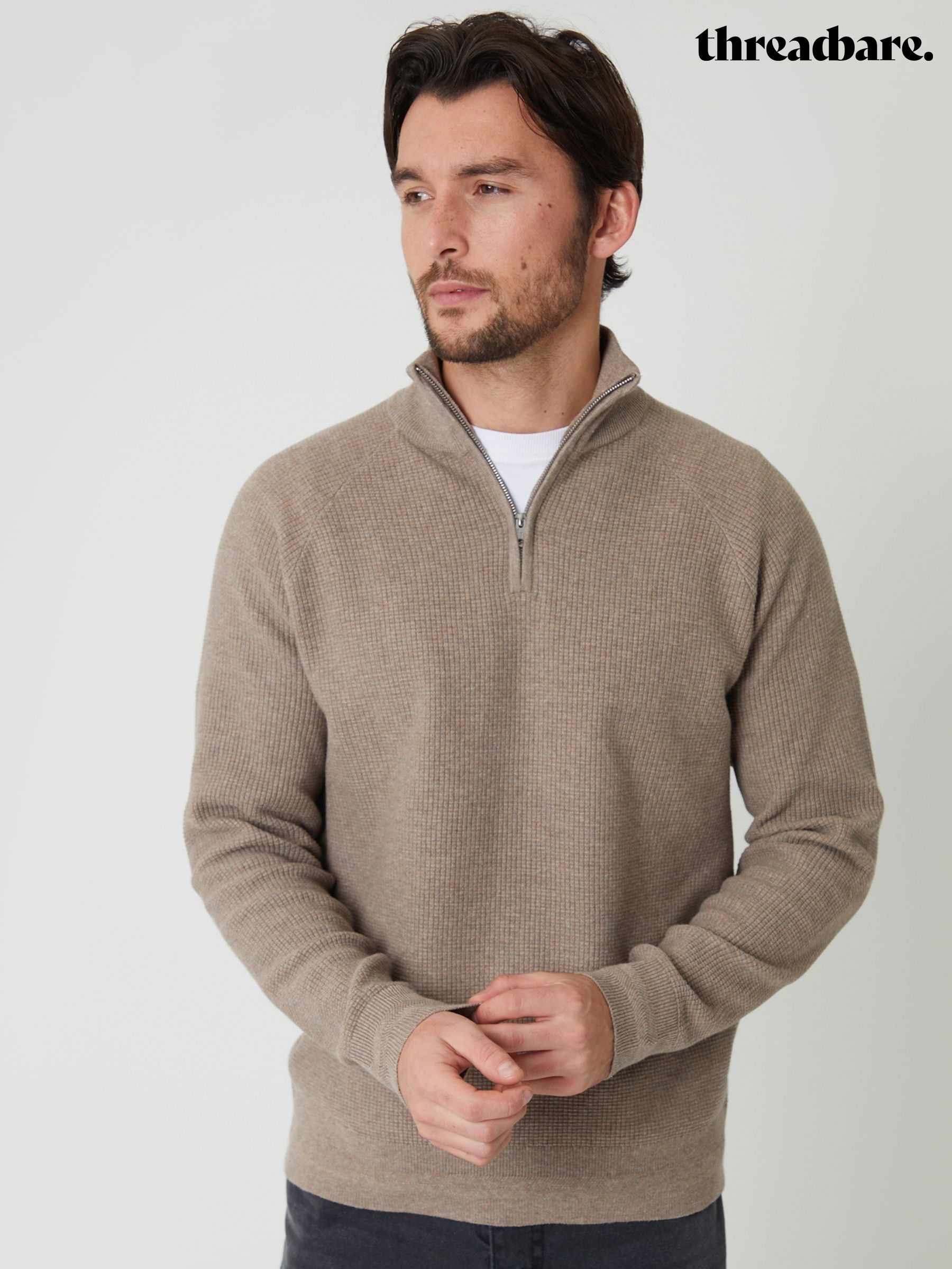 Men's Zip Neck Jumpers | Next Romania