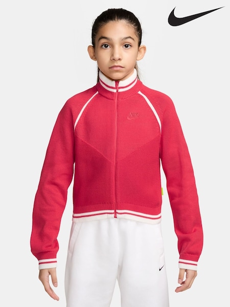 Fusion Red - Nike Track Jacket