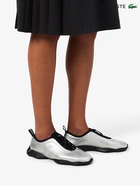 Silver - Lacoste Lacoste Tennis Ballerina Trainers