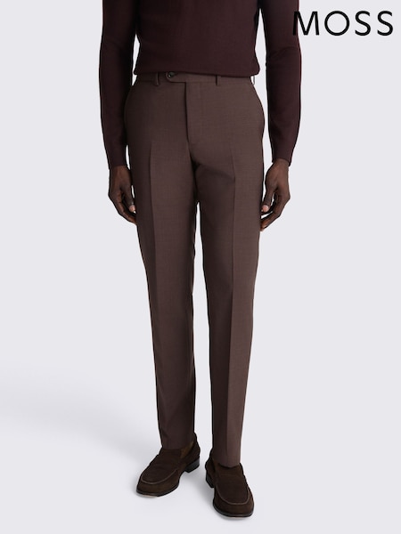 MOSS Purple Performance Tailored Fit Suit Trousers (Y38522) | $211