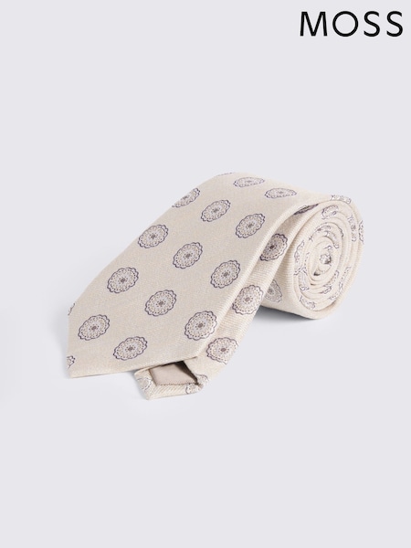 MOSS Natural Medallion Tie (Y38541) | $73