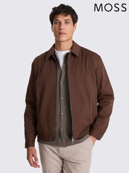 MOSS Brown Harrington Jacket (Y38602) | €137