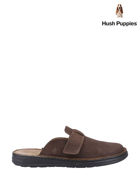 Hush Puppies Brown Edward Mules (Y38727) | €88