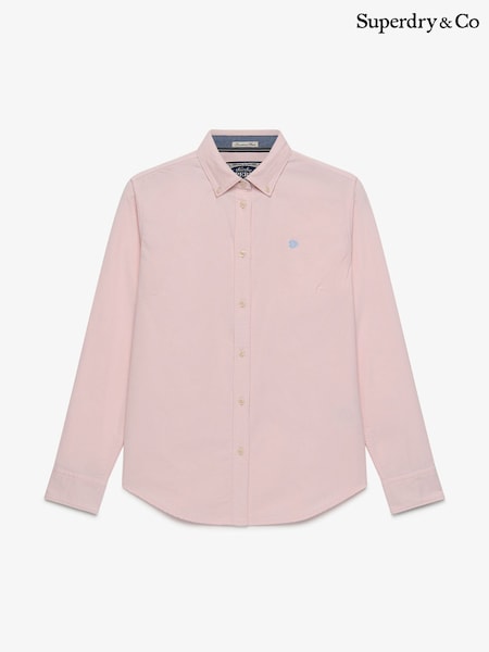 Pink - Superdry Needle Cord Long Sleeve Shirt