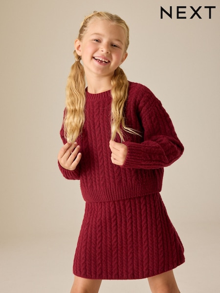 Bær - Cable Top & Skirt Set (3-16yrs)