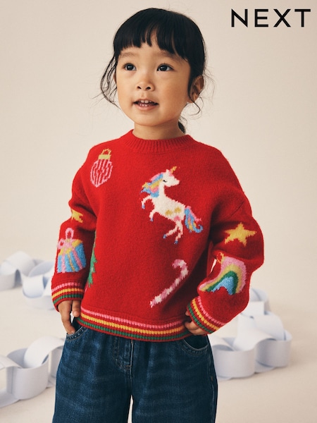Red Jolly - Рождественский джемпер (3mths-7yrs)