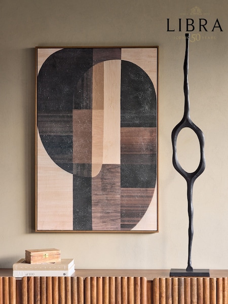 Libra Interiors Black Large Woodbridge Aluminium Abstract Sculpture Ornament (Y39174) | €354