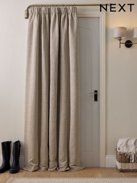 Super Thermal Pencil Pleat Door Curtain