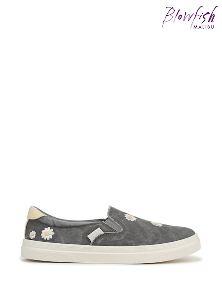 Blowfish Malibu Grey Havasu Regular Fit Slip Ons Shoes (Y39266) | $112