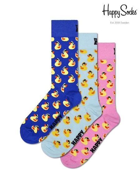 Happy Socks Rubber Duck Socks 3 Pack (Y39474) | kr471