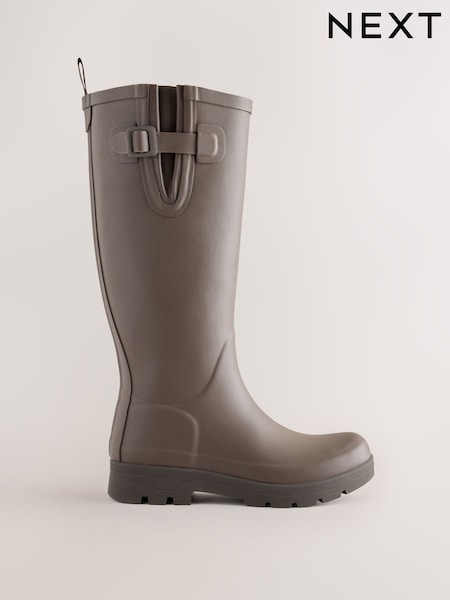 Chocolate Brown - Chunky Knee High Wellies