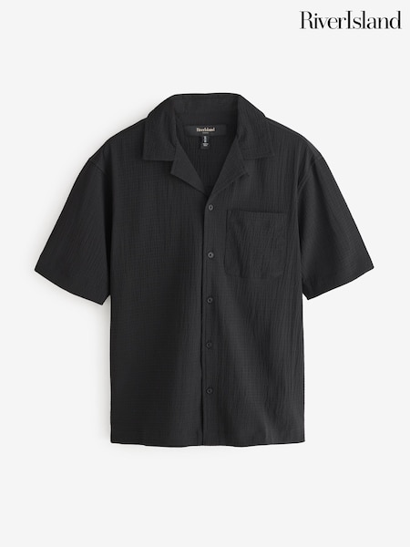 River Island Regular Fit Seersucker Textured Shirt (Y39913) | ‏161‏₪
