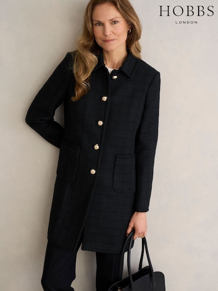 Hobbs Black Evangeline Coat (Y39989) | €370.50
