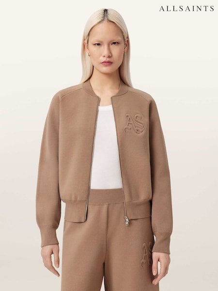 AllSaints Brown Sonny Cardigan (Y40188) | ₪1,001