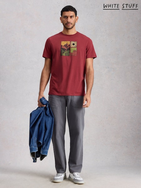 White Stuff Red Abersoch Hike Graphic T-Shirt (Y40226) | Rp 597,000