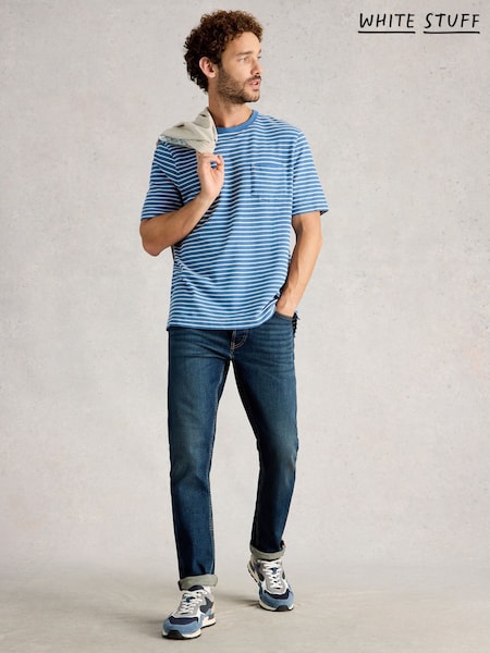 White Stuff Blue Horsham Stripe T-Shirt (Y40239) | SGD 69