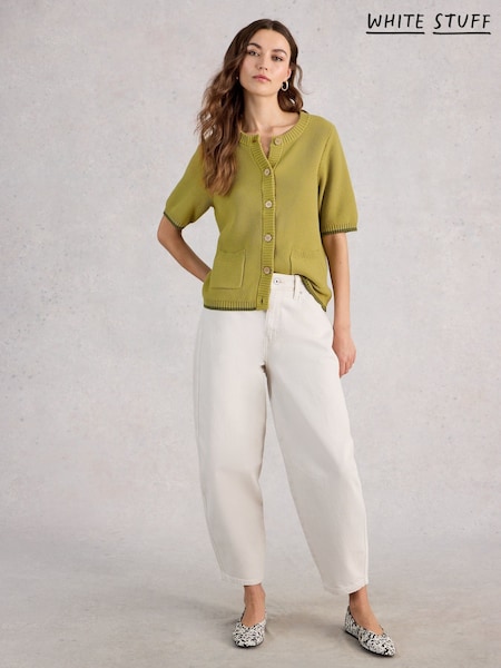 Grön - White Stuff Isabella Short Sleeve Cardigan (Y40244) | kr1 030