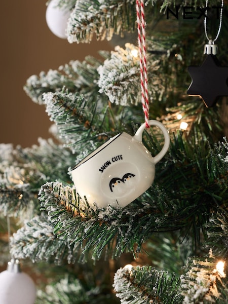 Penguin Mini Mug Christmas Bauble