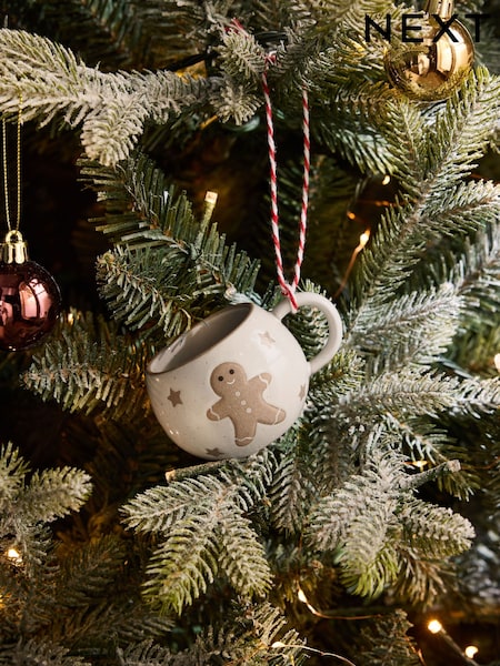 Gingerbread Mini Mug Christmas Bauble