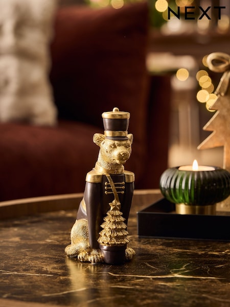 Leopard Nutcracker Christmas Ornament