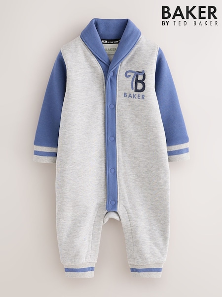 Grey/Blue - Baker By Ted Baker Grey/blue Varsity Romper