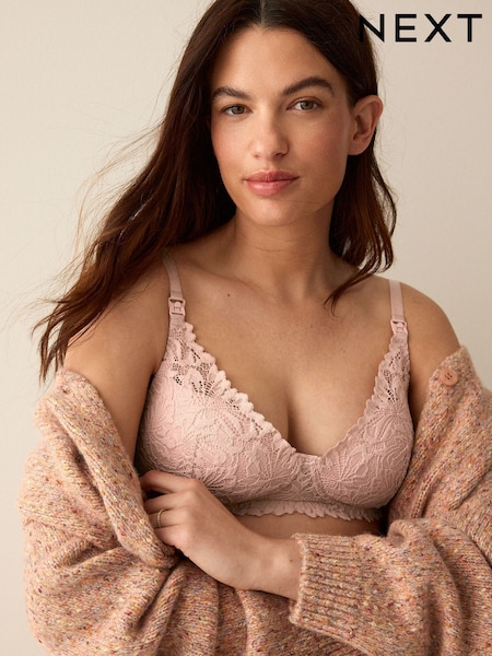 Blush Pink - Comfort Lace Maternity & Nursing Bra