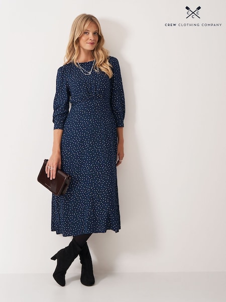 Crew Clothing Ella 3/4 Length Sleeve Tea Dress (Y40873) | ‏460 د.إ.‏