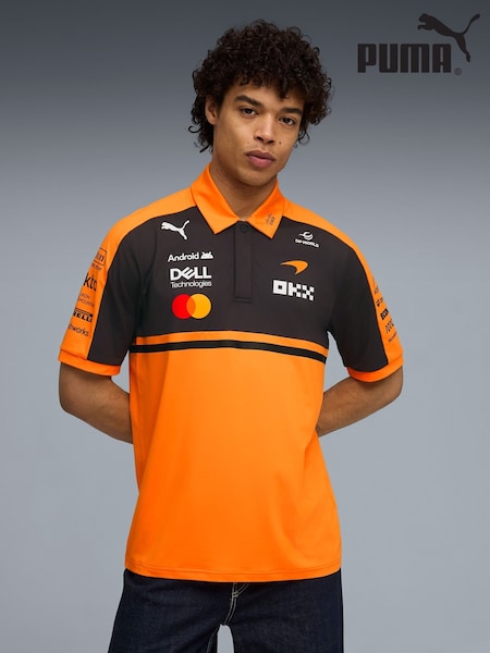 Orange - Regular Puma Mclaren Replica Polo Shirt