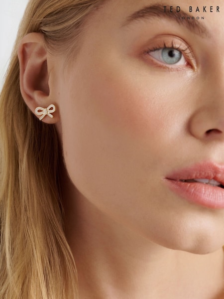 Ted Baker Tone BOWIE: Tie Bow Enamel Stud Earrings (Y41902) | ‏18.50 د.ب.‏