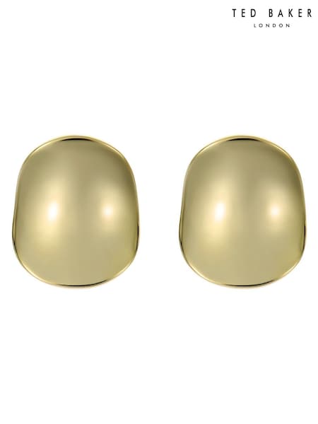 Ted Baker Gold Tone CONYA: Concave Large Stud Earrings (Y41905) | 254 SAR