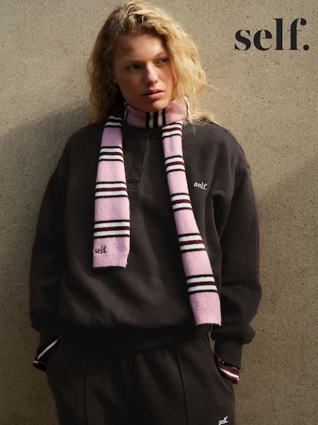 チョコレートブラウン - Self. Henley Sweatshirt