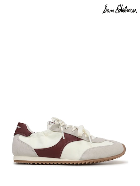 White - Sam Edelman Ivanna Regular Fit Laceup Trainers