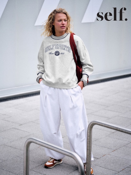 Pelēks sauklis - Self. Crew Neck Sweatshirt